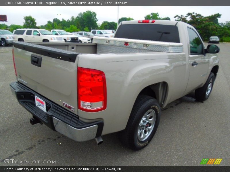 Silver Birch Metallic / Dark Titanium 2007 GMC Sierra 1500 Regular Cab
