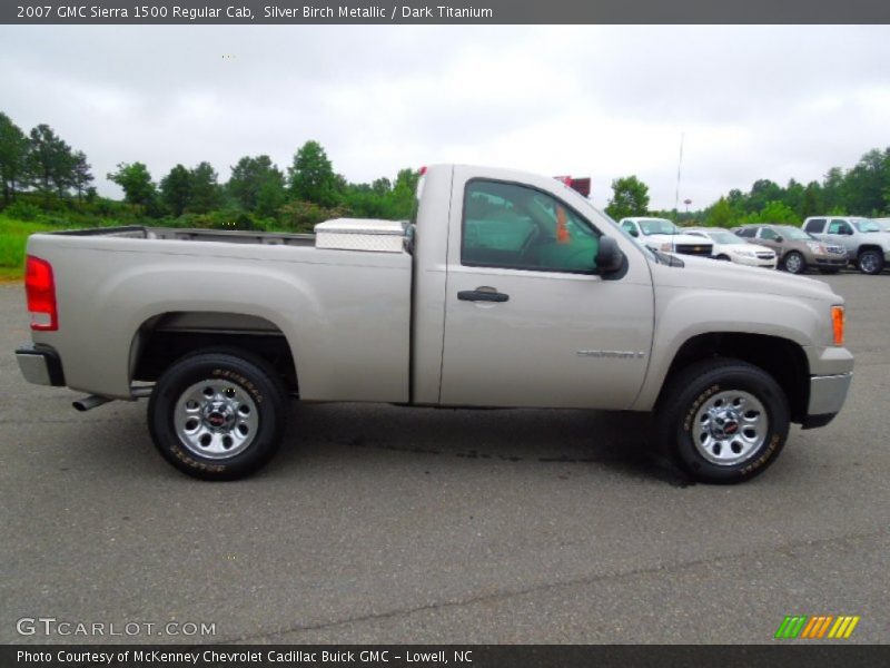 Silver Birch Metallic / Dark Titanium 2007 GMC Sierra 1500 Regular Cab