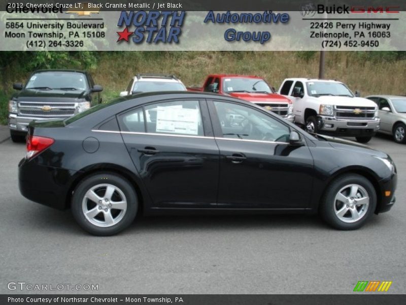 Black Granite Metallic / Jet Black 2012 Chevrolet Cruze LT