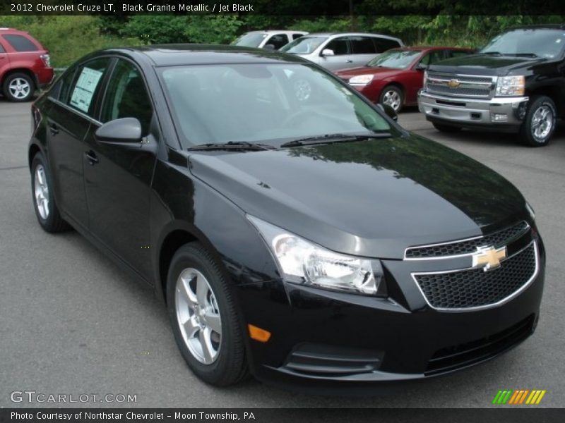 Black Granite Metallic / Jet Black 2012 Chevrolet Cruze LT