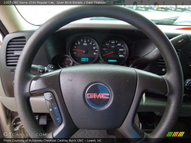 Silver Birch Metallic / Dark Titanium 2007 GMC Sierra 1500 Regular Cab