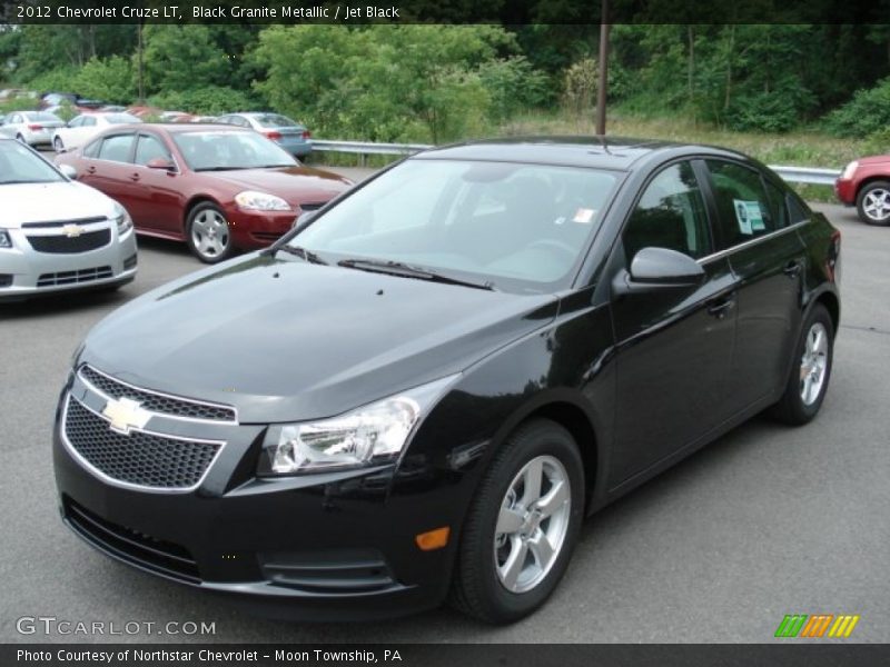 Black Granite Metallic / Jet Black 2012 Chevrolet Cruze LT