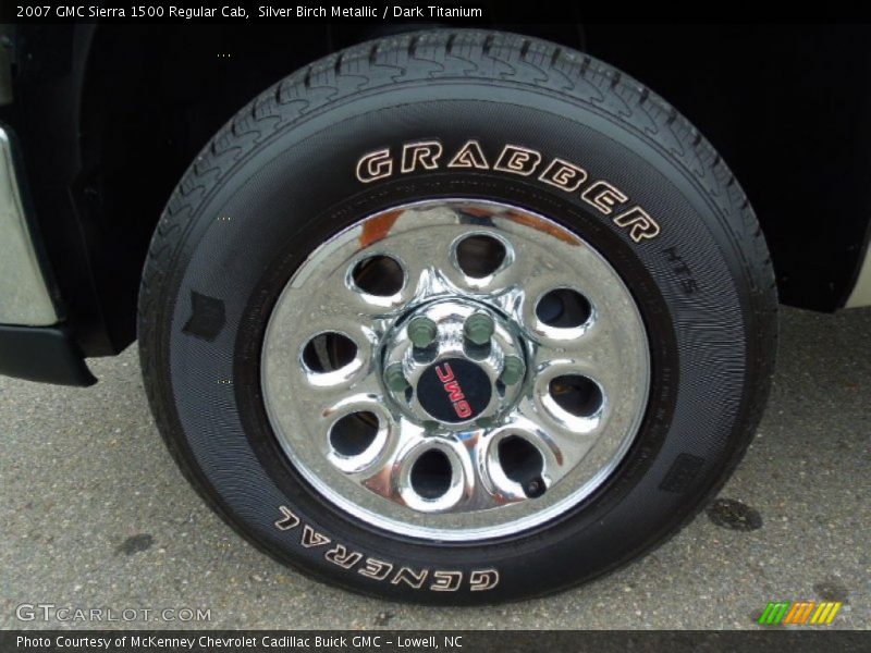 Silver Birch Metallic / Dark Titanium 2007 GMC Sierra 1500 Regular Cab