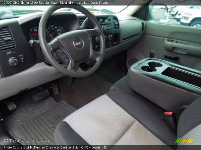 Silver Birch Metallic / Dark Titanium 2007 GMC Sierra 1500 Regular Cab
