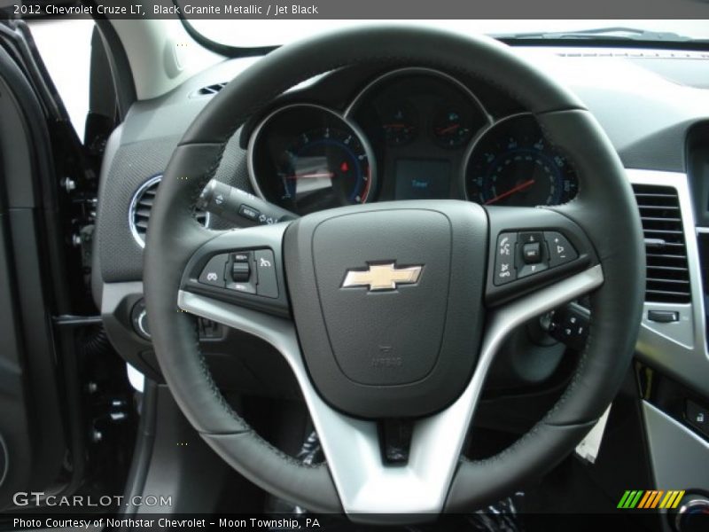 Black Granite Metallic / Jet Black 2012 Chevrolet Cruze LT