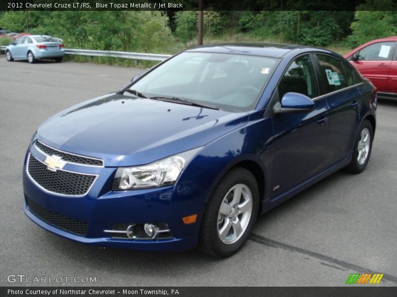 Blue Topaz Metallic / Jet Black 2012 Chevrolet Cruze LT/RS