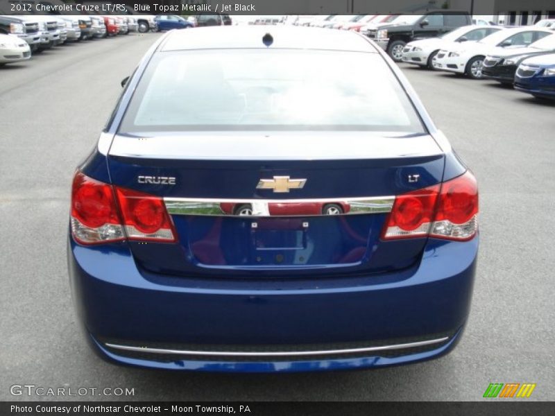 Blue Topaz Metallic / Jet Black 2012 Chevrolet Cruze LT/RS