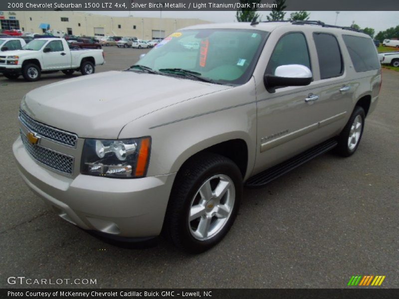 Silver Birch Metallic / Light Titanium/Dark Titanium 2008 Chevrolet Suburban 1500 LTZ 4x4