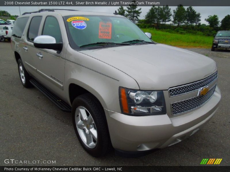 Silver Birch Metallic / Light Titanium/Dark Titanium 2008 Chevrolet Suburban 1500 LTZ 4x4