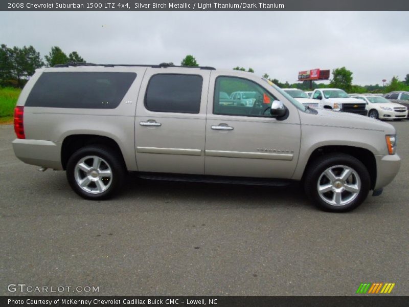 Silver Birch Metallic / Light Titanium/Dark Titanium 2008 Chevrolet Suburban 1500 LTZ 4x4