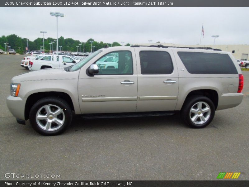 Silver Birch Metallic / Light Titanium/Dark Titanium 2008 Chevrolet Suburban 1500 LTZ 4x4