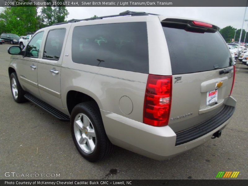 Silver Birch Metallic / Light Titanium/Dark Titanium 2008 Chevrolet Suburban 1500 LTZ 4x4