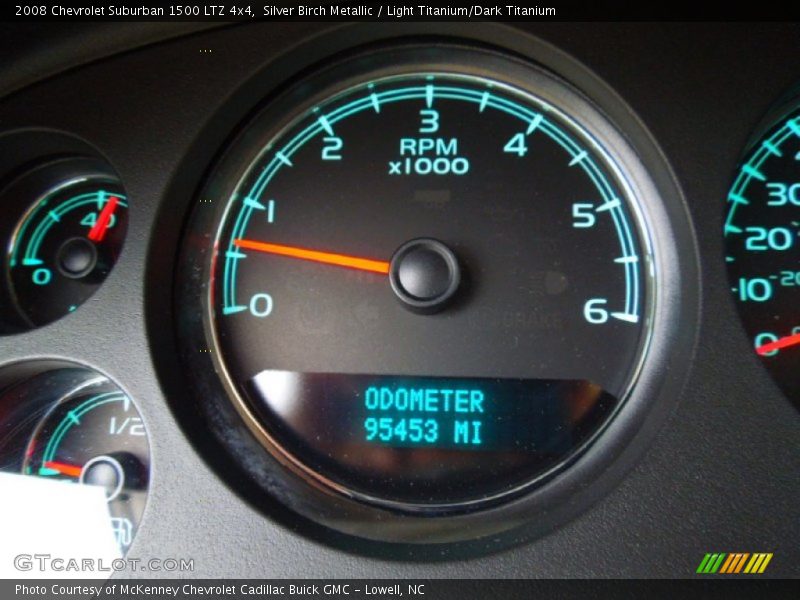 Silver Birch Metallic / Light Titanium/Dark Titanium 2008 Chevrolet Suburban 1500 LTZ 4x4