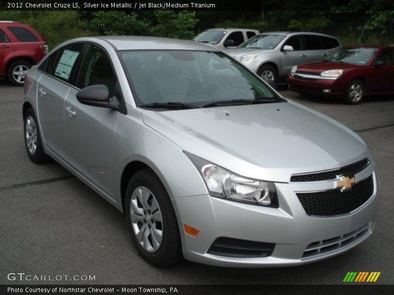 Silver Ice Metallic / Jet Black/Medium Titanium 2012 Chevrolet Cruze LS