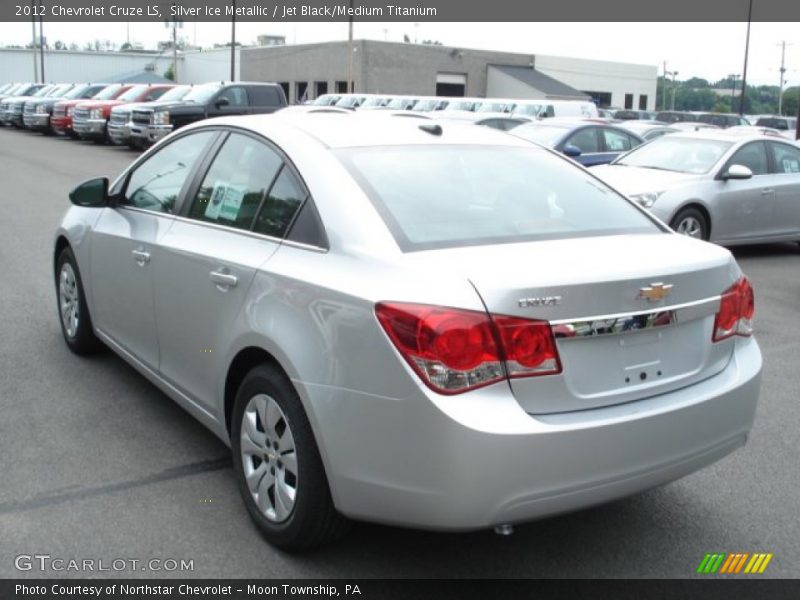 Silver Ice Metallic / Jet Black/Medium Titanium 2012 Chevrolet Cruze LS