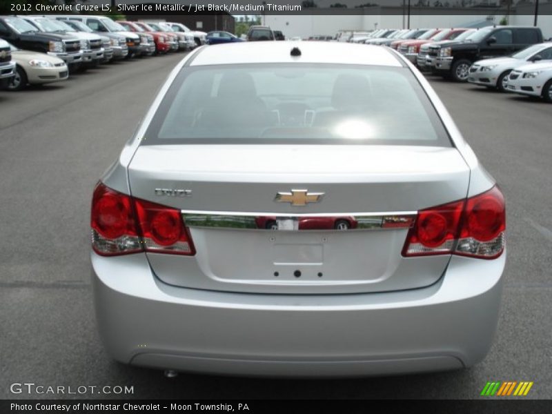 Silver Ice Metallic / Jet Black/Medium Titanium 2012 Chevrolet Cruze LS