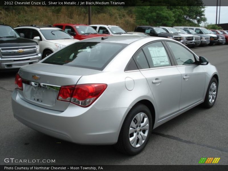 Silver Ice Metallic / Jet Black/Medium Titanium 2012 Chevrolet Cruze LS