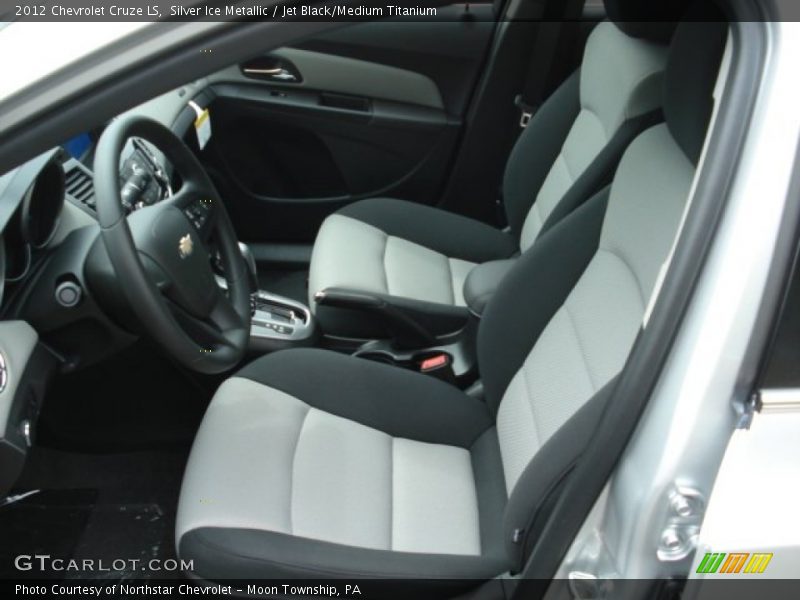 Silver Ice Metallic / Jet Black/Medium Titanium 2012 Chevrolet Cruze LS