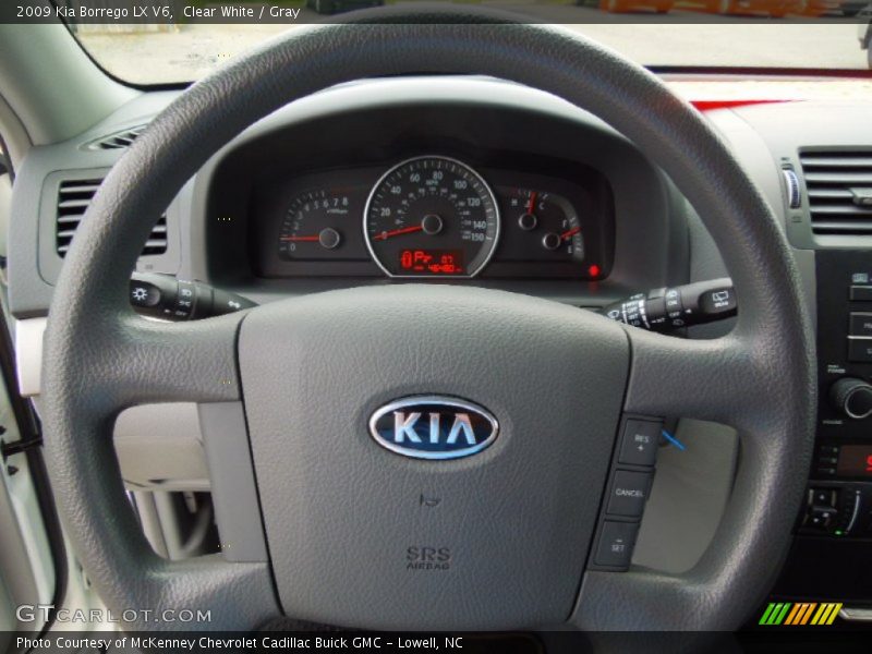 Clear White / Gray 2009 Kia Borrego LX V6