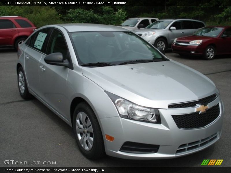 Silver Ice Metallic / Jet Black/Medium Titanium 2012 Chevrolet Cruze LS