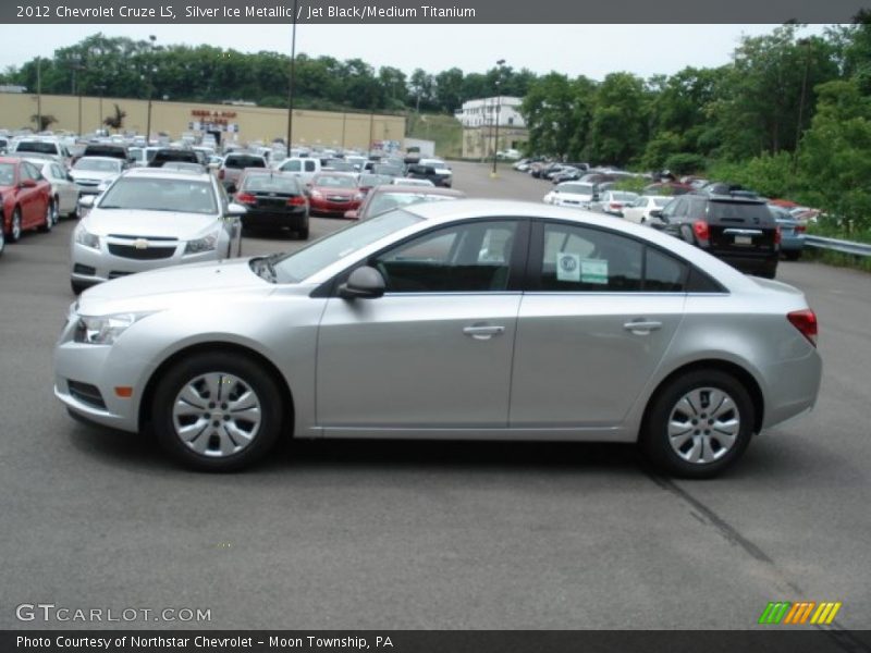Silver Ice Metallic / Jet Black/Medium Titanium 2012 Chevrolet Cruze LS