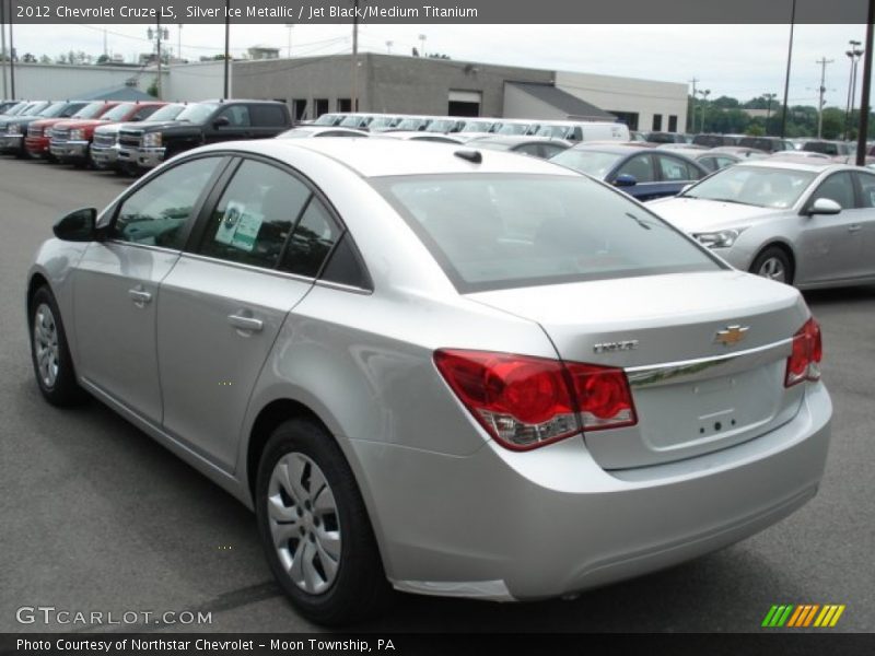 Silver Ice Metallic / Jet Black/Medium Titanium 2012 Chevrolet Cruze LS