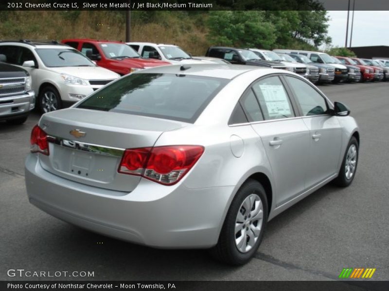 Silver Ice Metallic / Jet Black/Medium Titanium 2012 Chevrolet Cruze LS