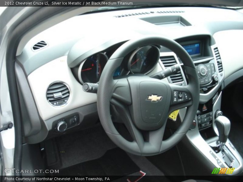Silver Ice Metallic / Jet Black/Medium Titanium 2012 Chevrolet Cruze LS