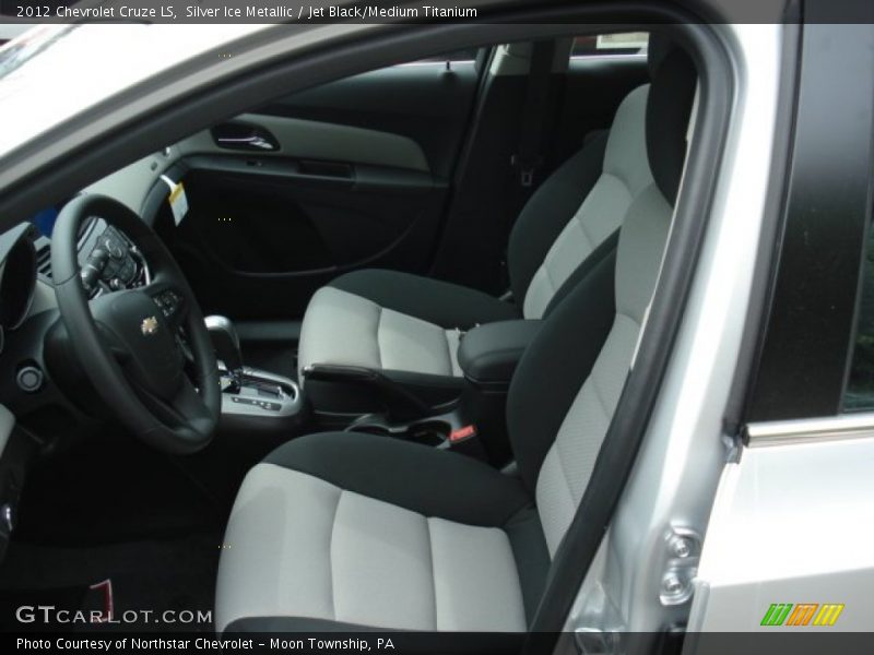 Silver Ice Metallic / Jet Black/Medium Titanium 2012 Chevrolet Cruze LS