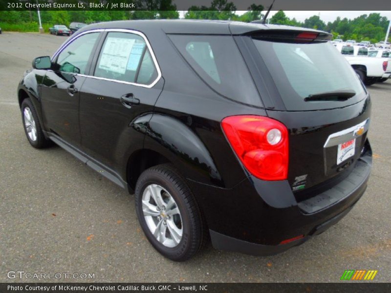 Black / Jet Black 2012 Chevrolet Equinox LS