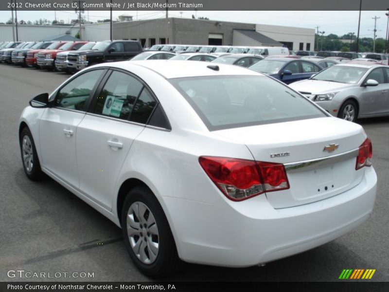 Summit White / Jet Black/Medium Titanium 2012 Chevrolet Cruze LS