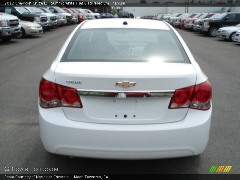 Summit White / Jet Black/Medium Titanium 2012 Chevrolet Cruze LS