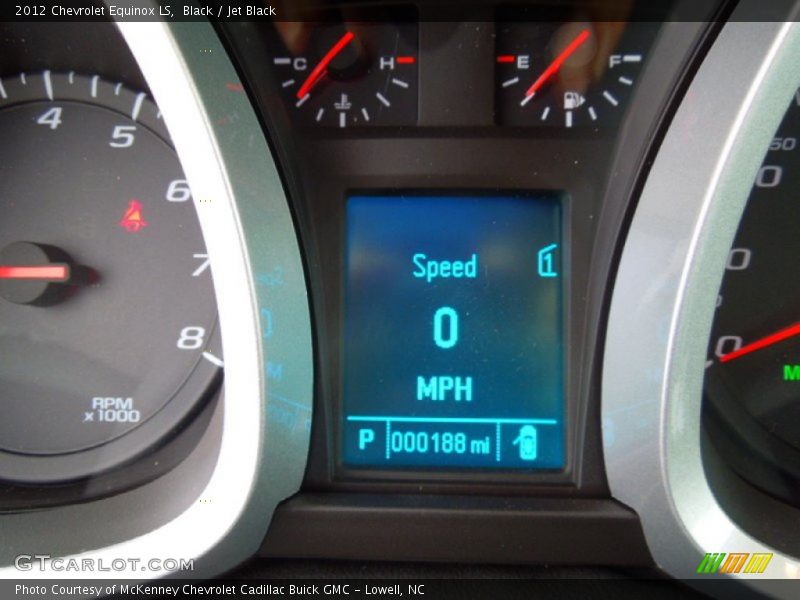 Black / Jet Black 2012 Chevrolet Equinox LS