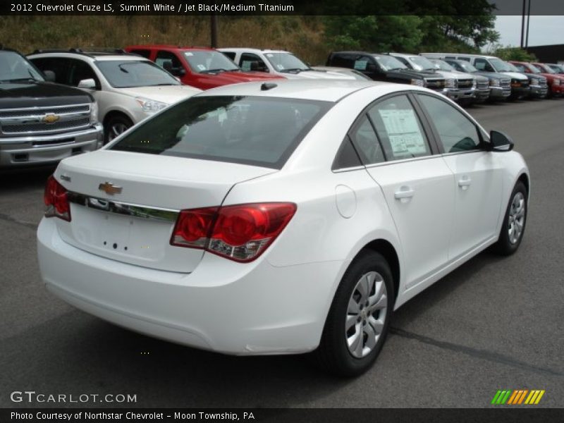 Summit White / Jet Black/Medium Titanium 2012 Chevrolet Cruze LS