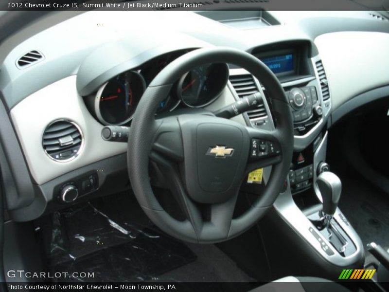 Summit White / Jet Black/Medium Titanium 2012 Chevrolet Cruze LS