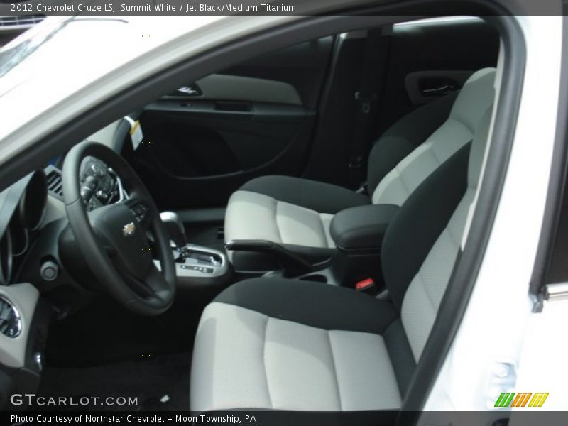 Summit White / Jet Black/Medium Titanium 2012 Chevrolet Cruze LS