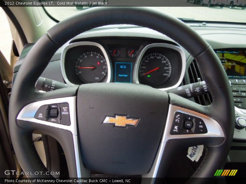 Gold Mist Metallic / Jet Black 2012 Chevrolet Equinox LT