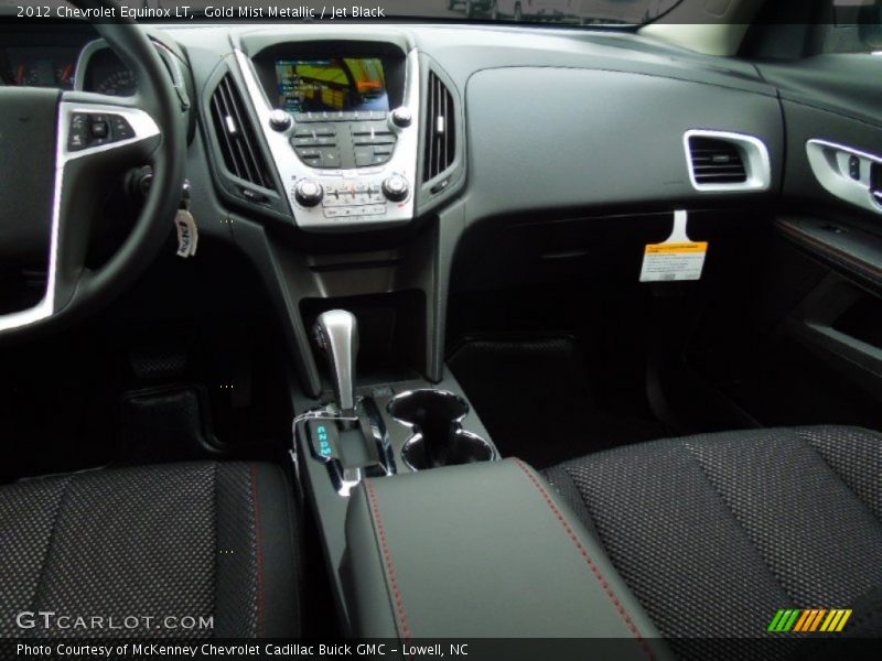 Gold Mist Metallic / Jet Black 2012 Chevrolet Equinox LT