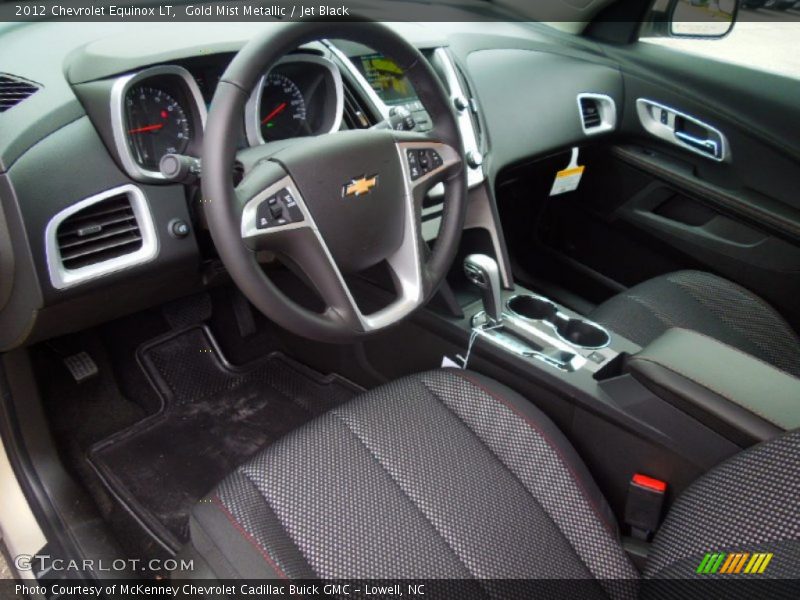 Gold Mist Metallic / Jet Black 2012 Chevrolet Equinox LT