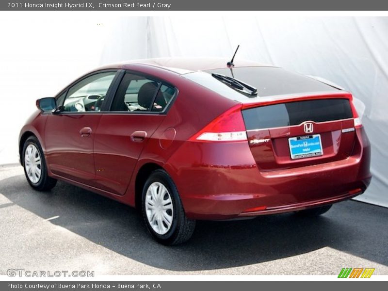 Crimson Red Pearl / Gray 2011 Honda Insight Hybrid LX