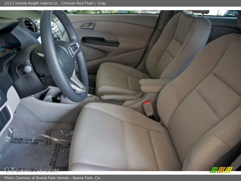 Crimson Red Pearl / Gray 2011 Honda Insight Hybrid LX