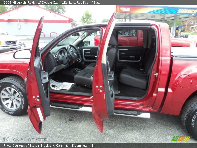Lava Red Pearl / Slate 2008 Mitsubishi Raider LS Double Cab 4WD