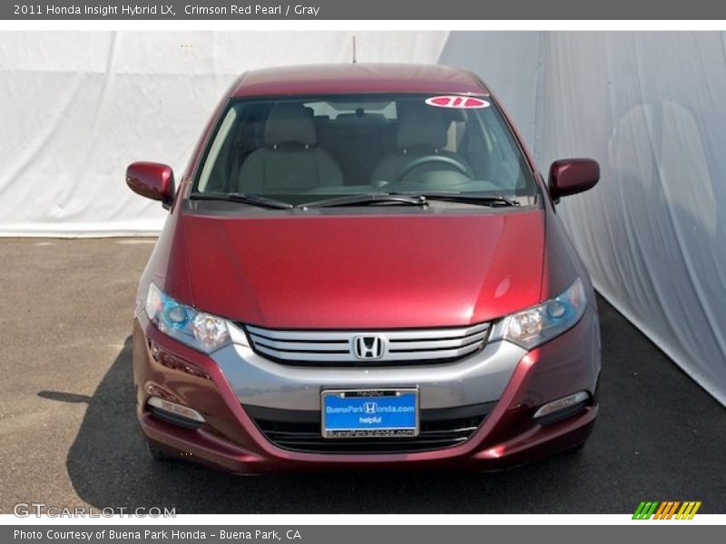 Crimson Red Pearl / Gray 2011 Honda Insight Hybrid LX