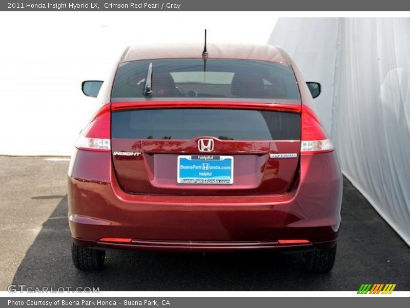 Crimson Red Pearl / Gray 2011 Honda Insight Hybrid LX