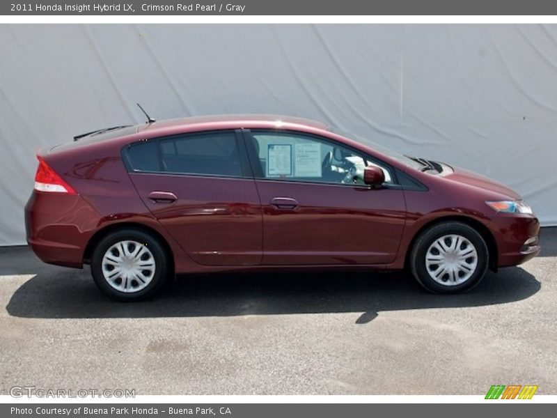 Crimson Red Pearl / Gray 2011 Honda Insight Hybrid LX