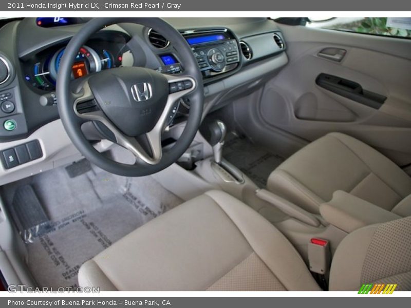 Gray Interior - 2011 Insight Hybrid LX 