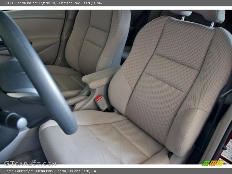 Crimson Red Pearl / Gray 2011 Honda Insight Hybrid LX
