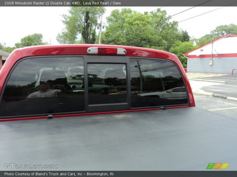 Lava Red Pearl / Slate 2008 Mitsubishi Raider LS Double Cab 4WD