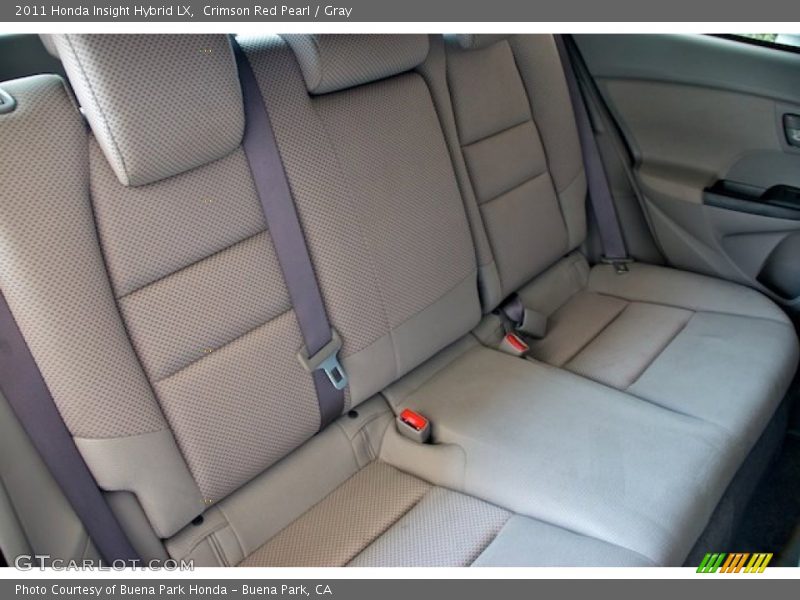 Crimson Red Pearl / Gray 2011 Honda Insight Hybrid LX