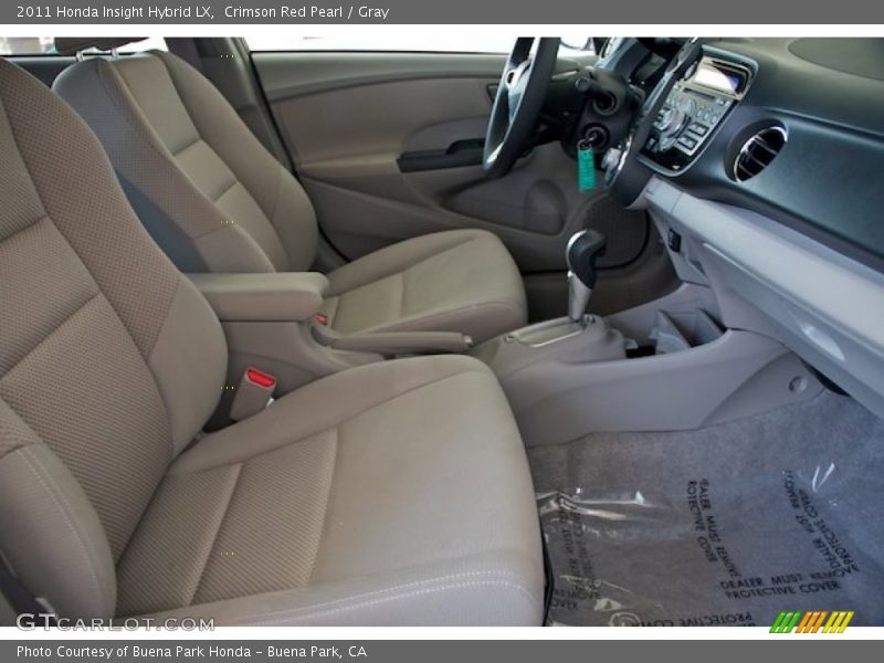 Crimson Red Pearl / Gray 2011 Honda Insight Hybrid LX